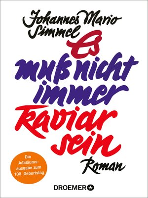 cover image of Es muß nicht immer Kaviar sein